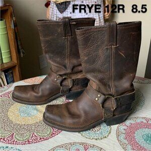 Frye 12R Leather Harness Boots 8.5